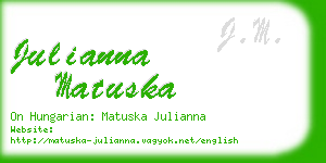 julianna matuska business card